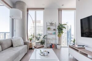 Downtown Toronto skyline with short-term rental properties under AVS Hospitality management. Airbnb Management