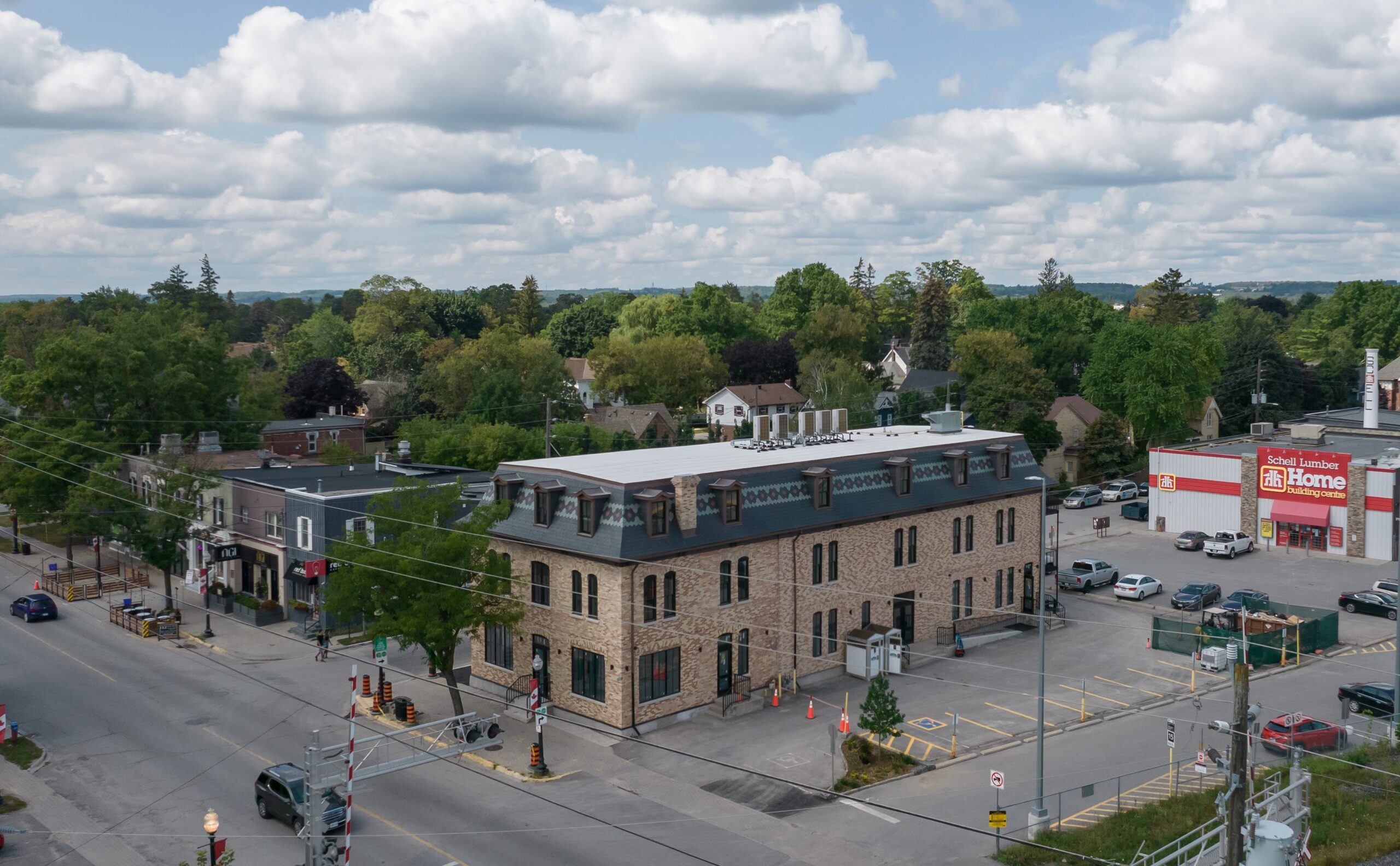 Downtown Whitchurch-Stouffville Ontario Main Street showing growth and multiplex potential. Property Management in Whitchurch-Stouffville/