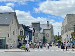 Multiplex property management in Elora Ontario rental buildings and historic downtown Elora streetscape