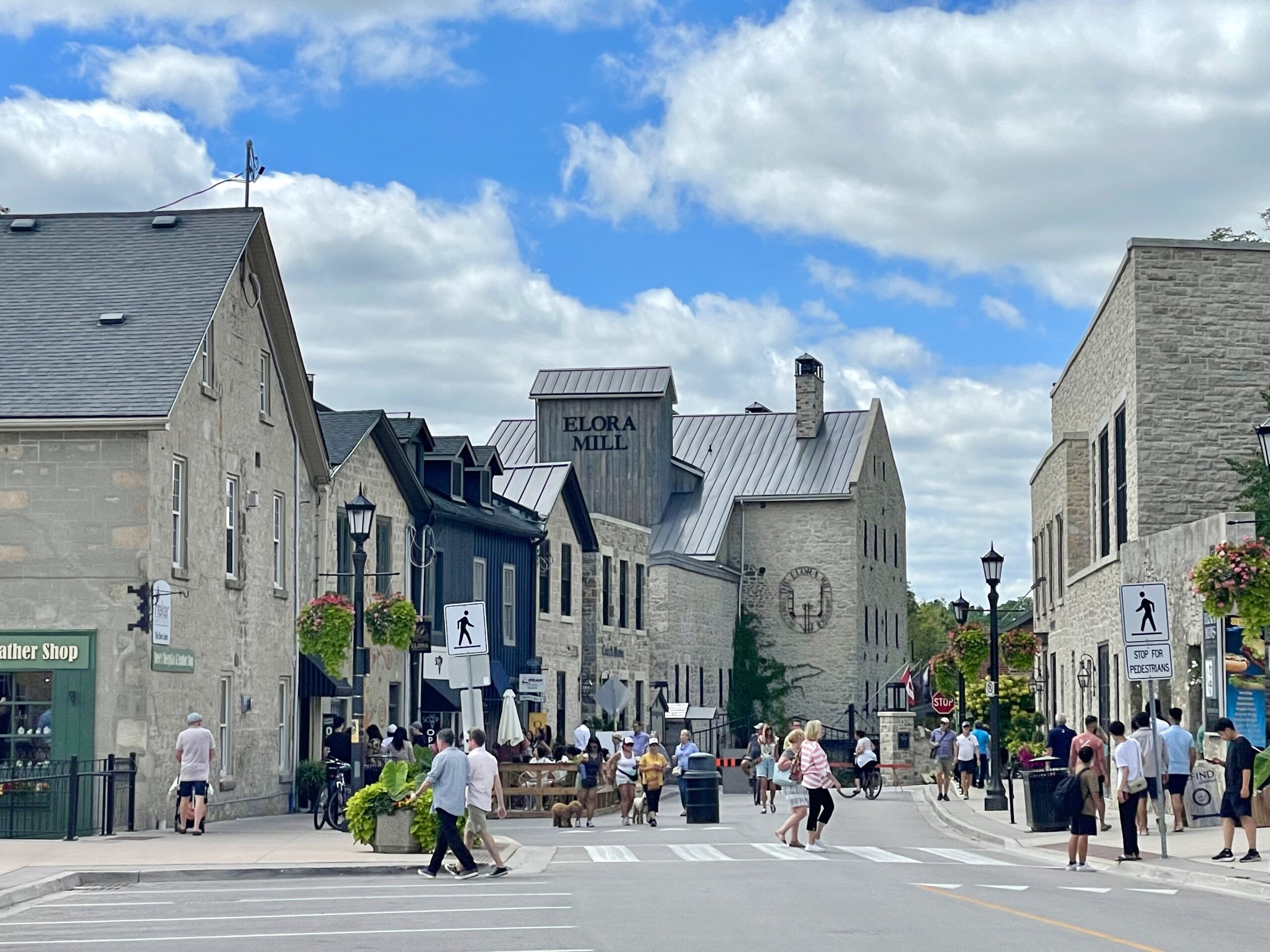 Multiplex property management in Elora Ontario rental buildings and historic downtown Elora streetscape
