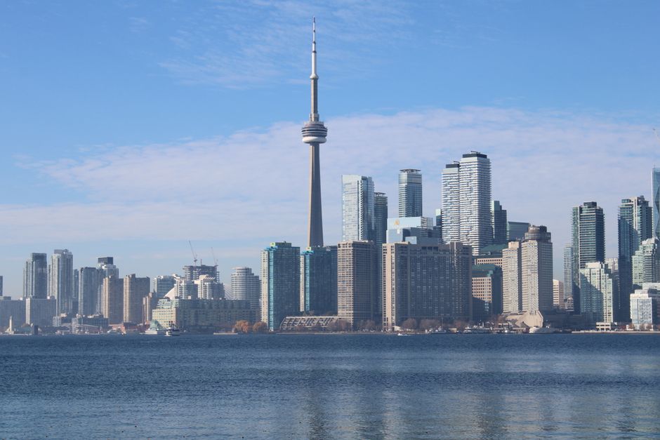 Renovation crews upgrading older office building in GTA Office Market 2026 context